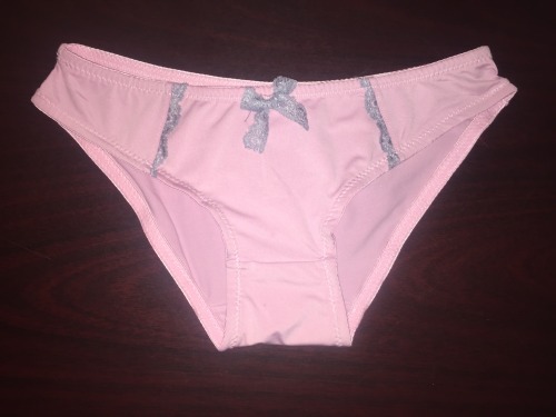 XXX friendofpanties:  Pink Panties with a Grey photo