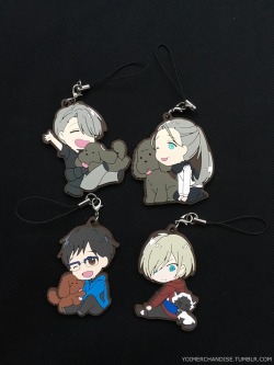 yoimerchandise: YOI x Comiket 91 Exclusive Rubber Straps Dates:December 29th - December 31st, 2016 Featured Characters (6 Total):Viktor (Current and younger), Makkachin, Yuuri, Vicchan, Yuri, Yuri’s cat Highlights:The pets!! And of course, long-haired