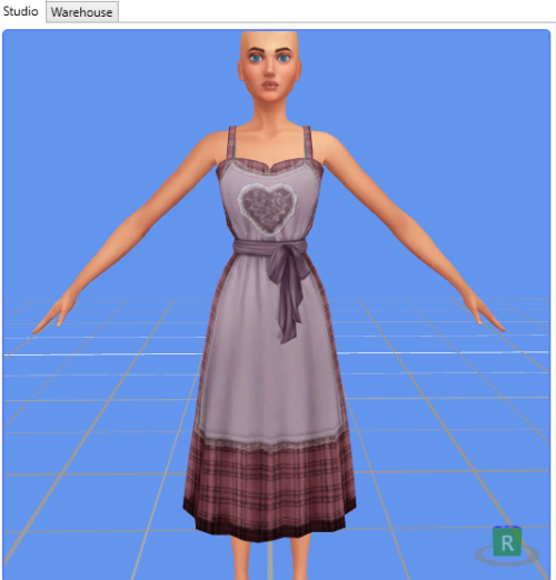 Thought this dress from ts2 freetime would look cute in ts4. What do you guys think? 