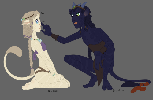 @tenebrius-excellium you have ✨inspired✨ me lol. Leucism and melanism in Na’vi, maybe or 