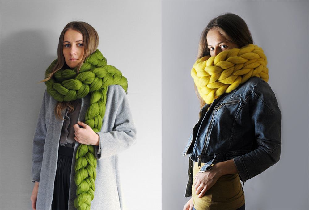 itscolossal:  New Pet-Friendly Chunky Knits by Anna Mo