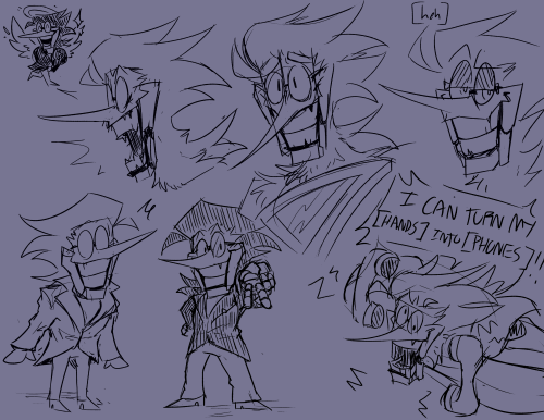 Various Spamton Drawings From The Past Couple Months