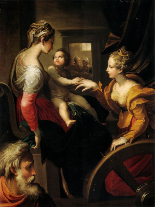 Parmigianino. The Mystic Marriage of St Catherine. Circa 1527. Private collection.