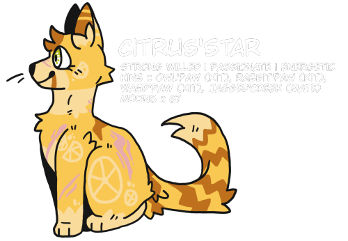 Citrus’StarYou might have to open the image to view the contents of it. Sorry!!! It was made to be t