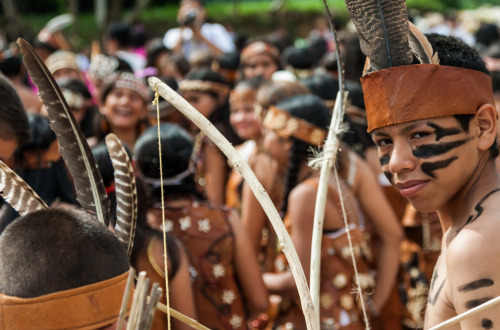 Hondurans in the town of Gracias partake in the annual Chief Lempira Day Festival“The festival