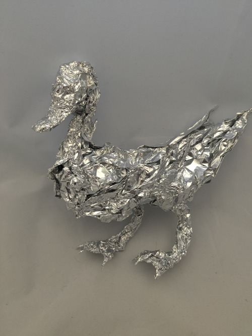 Duck - Aluminum Foil Sculpture