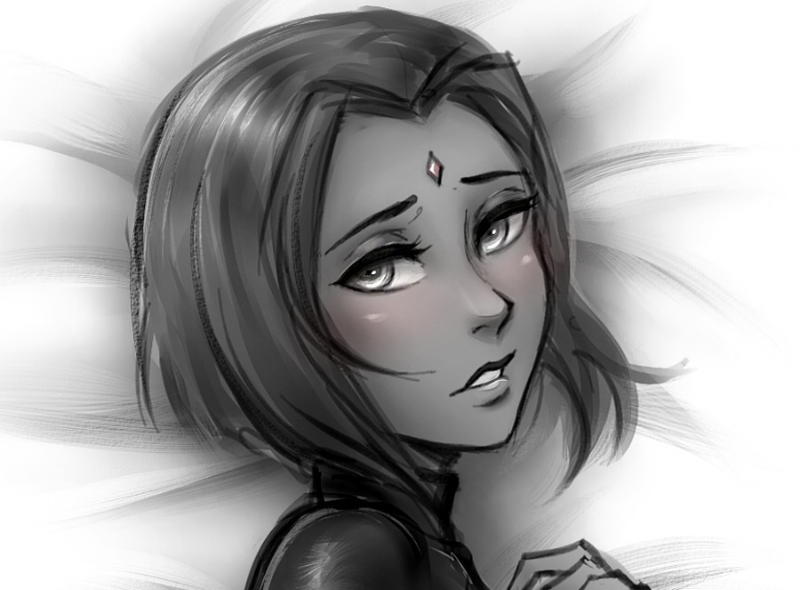 claymore-smile: iahfy:  raven dakimakura style commish I installed lace layer textures