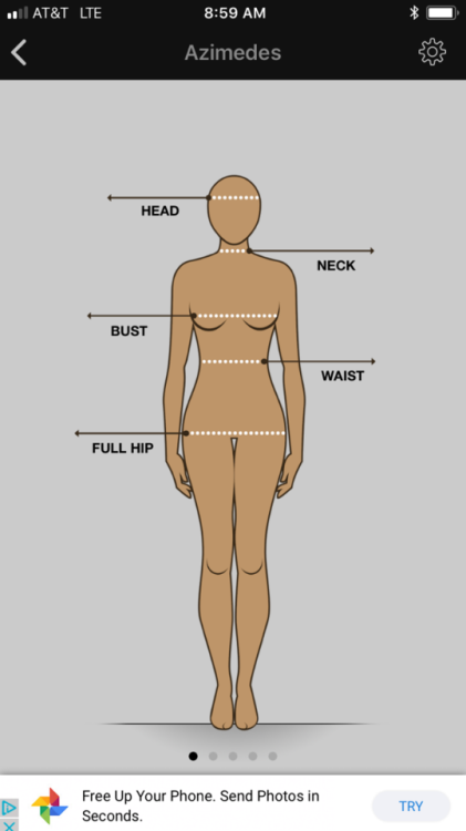 azimedes: COSPLAY FRIENDS: I just found this app called Dress Measurements that’s super helpful. It 