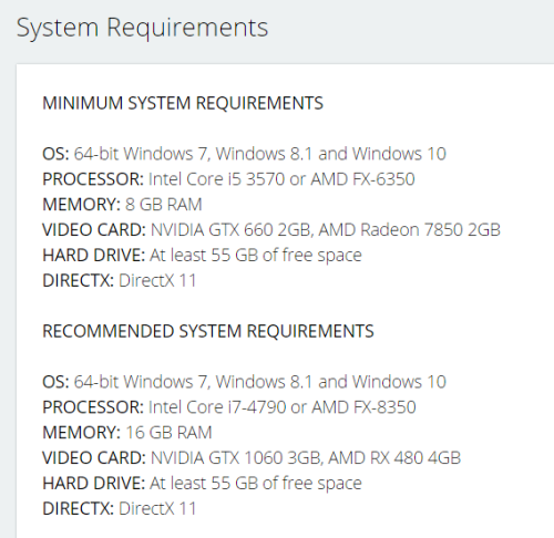 knight-enchanter:Minimum PC System Requirements for Mass Effect: Andromeda [x]MINIMUM SYSTEM REQUIRE