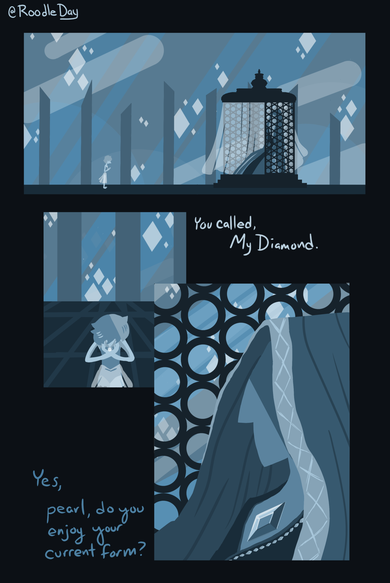 roodleday:  Blue Pearl…   A short comic I made after thinking about  this post.