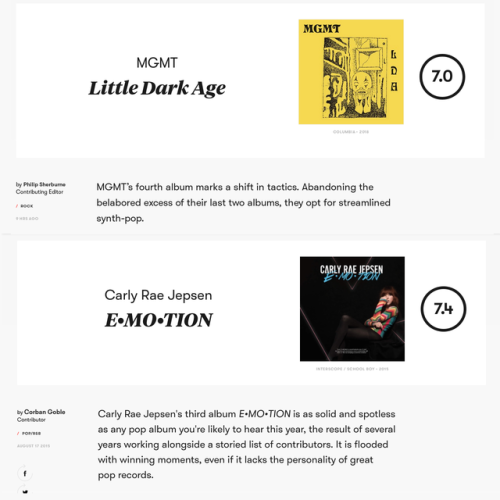 isitbetterthanemotion: Is it better than E•MO•TION?: MGMT: Little Dark Age Pitchfork 