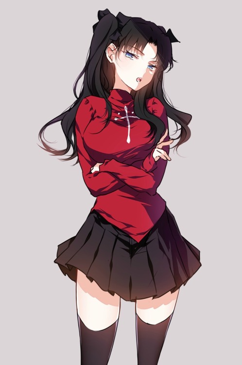 Tohsaka is just totally bae, y'all should go watch Fate/Stay Night Unlimited Blade Works
