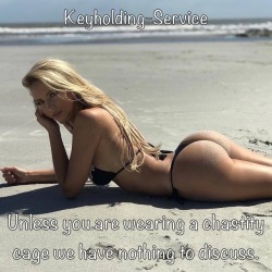 keyholding-service:  For additional information regarding our male chastity key holding service, send us a Tumblr message, or send us a KIK message (Key.Holder).