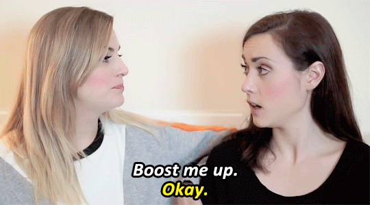lezqueen:  👏👏way to go  Any excuse to grab the boobs.  😏