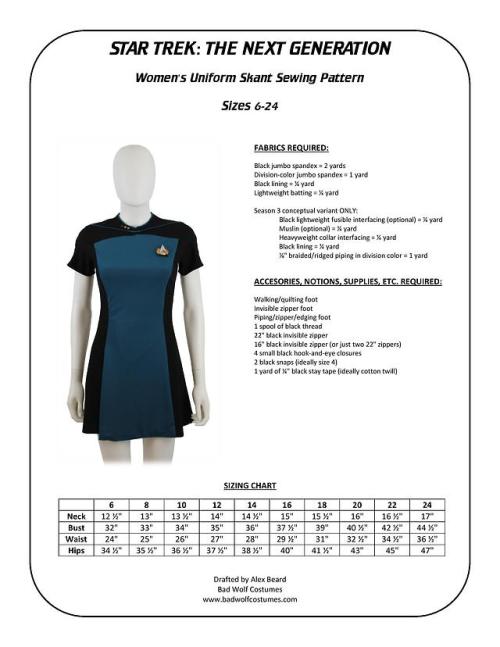 Women’s TNG skant sewing pattern