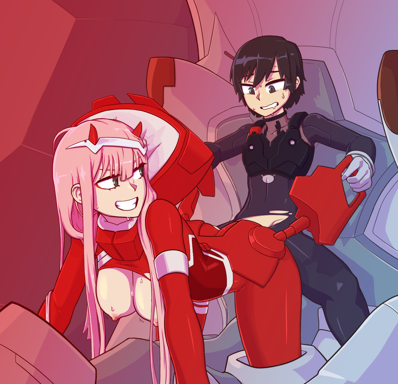 tenkaboutholes:  FranXX inside my DarlingRefined Color (+BG) commission for AnonymousChicken!if