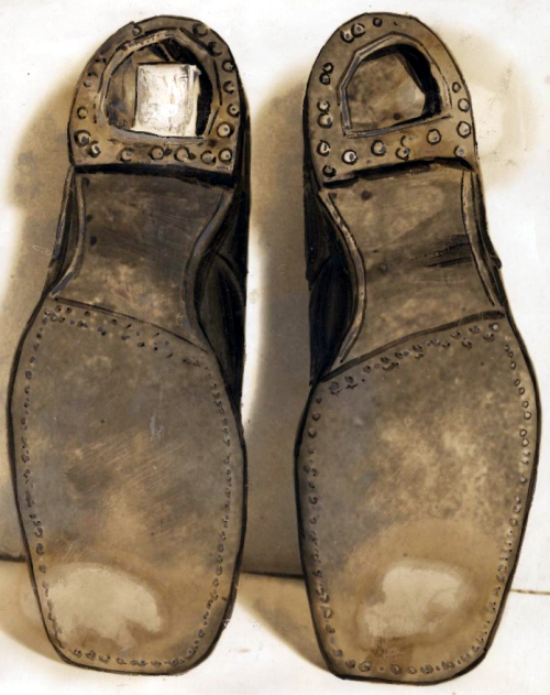 Chaussures de trafiquant de cocaïne, 1923.