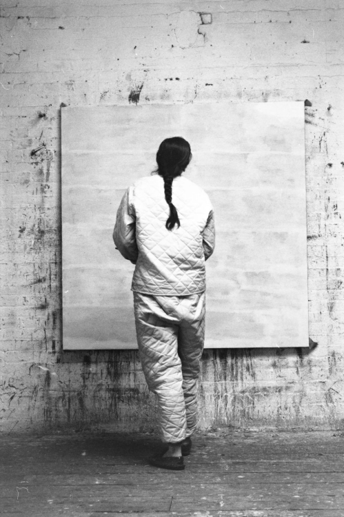 Alexander Liberman (photograph), Agnes Martin in her Studio, 1960 [Photography Archive, Getty Resear