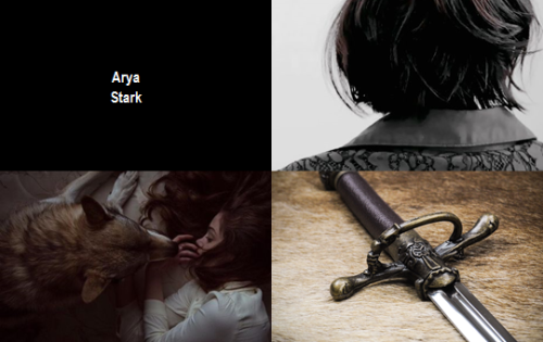 Favourite TV shows: Game of ThronesPicspam: Houses: Stark