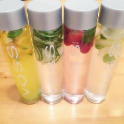 spookyboxclub:  Made some fruity infused detox waters: Strawberry &amp; Mint🍓 Orange &amp; lime🍊 Lemon and Mint🍋Cucumber &amp; Mint. #detox #hydrate #health #refresh #infusedwater #cleanse #water   Ohh these are so good, i’m going to do these