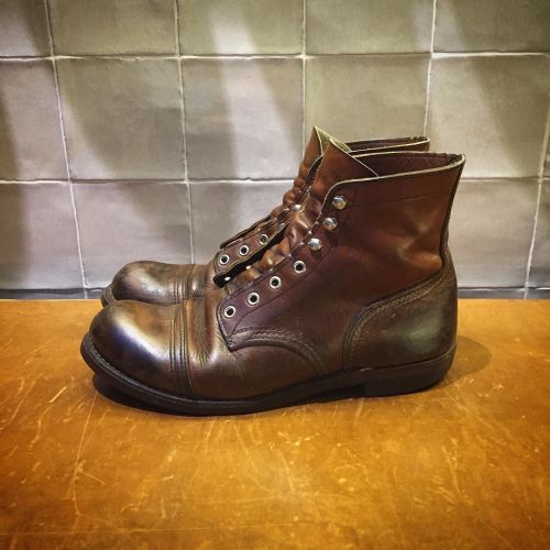 redwingshoestoreamsterdam:  These Red Wing Shoes 8111 6" Iron Ranger in Amber Harness are ready for the weekend after some conditioning with our All Natural Boot Oil. Which Red Wing Shoes are you conditioning this weekend? | http://ift.tt/180OFjM