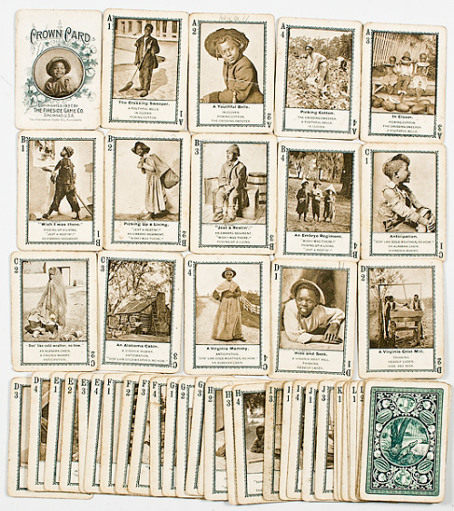 thesunatmidnight2:
“ Not really sure of all talk of playing “race card”….But my deck of cards were forced to have cards like these…Just Saying!!
1897 Dixieland Playing Cards
”