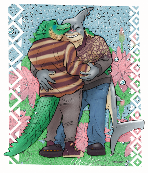 Caldo &amp; Yuchi for @gaytyphlosion !! t4t love makes the world go round