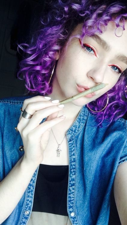 kush-angel: just a girl and her joint