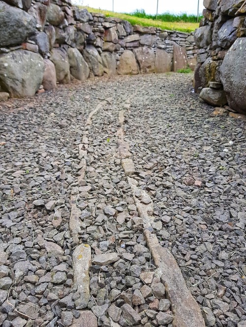 Ardestie Earth House, Angus, Scotland, 20.5.18.An exposed souterrain for a roundhouse settlement. Th