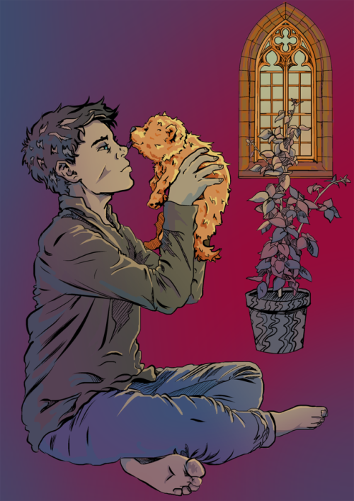 Cass and his puppy