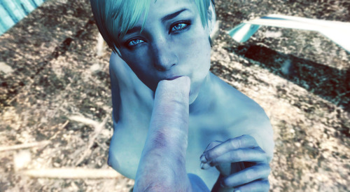 ourtastytexturesstuff:  Sherry Birkin Blowjob.I adult photos