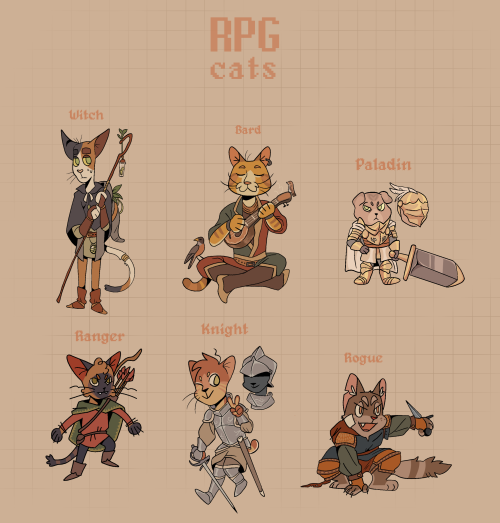 some RPG cat adopts i did with @code-path !!if you’re interested, go here: https://www.deviantart.co