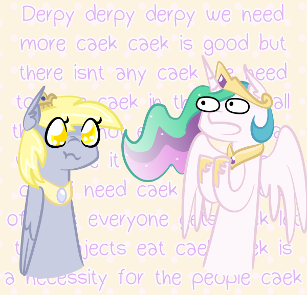 ask-princessderpy:  C-cake? What about cake? ((OOC: GAAH. I’m so sorry! It’s
