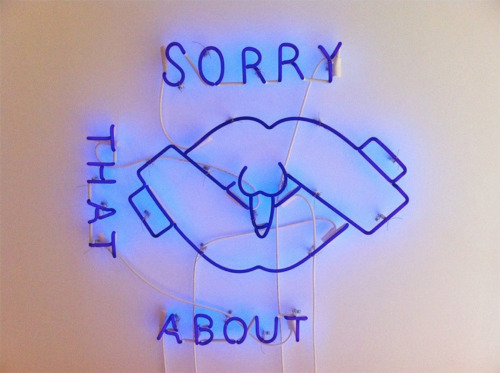 highschoolhandjob:Scott Campbell -black light neon tubing 36 x 48