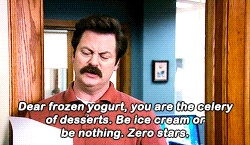 mathewdaddario:  get to know me meme; 11/40 male characters: ron swanson I like