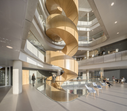 C.F. Møller Architects, Interior of the Maersk Tower, Copenhagen, Denmark, 2017