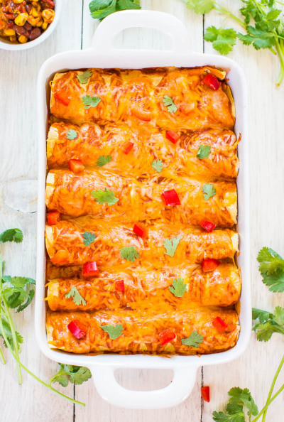 do-not-touch-my-food:
“ Sweet Potato, Corn, and Black Bean Enchiladas
”