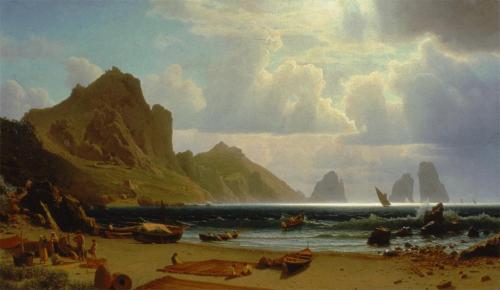 Albert Bierstadt (American, born Germany; 1830–1902)The Marina Piccola, CapriOil on canvas, 1859Albr