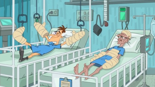 gravityfallsrockz:  Modern cartoons + Hospital