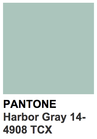 colors — Pantone 14-4908 TCX Harbor Gray