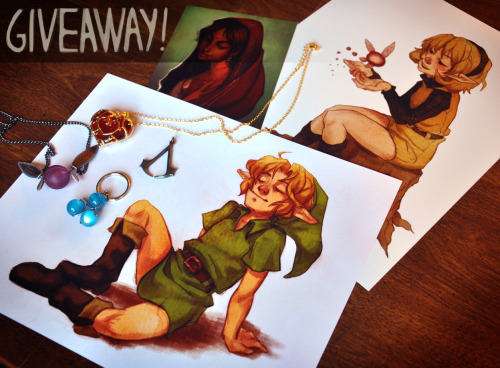 lulles:Giveaway time!Prizes:Three of my prints, (Breather, Saria and Demure. The first two are 8x10”