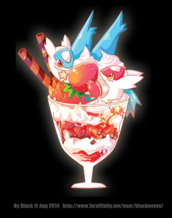 Delicious Pokemon [1/5] Latias and Latios Parfait - by blackeevee