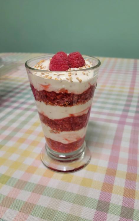 Recipe #119 - Cranachan I hand whipped the cream because I don’t own a mixer…my arm is still 