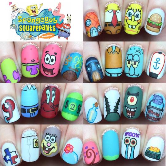 Nail Updates — Hannah 💅 on Instagram: “The entire Spongebob...