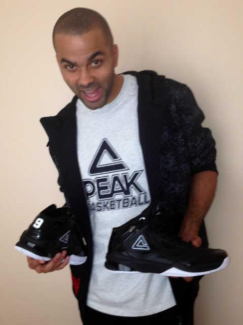 tony parker has left nike and is down w/ peak