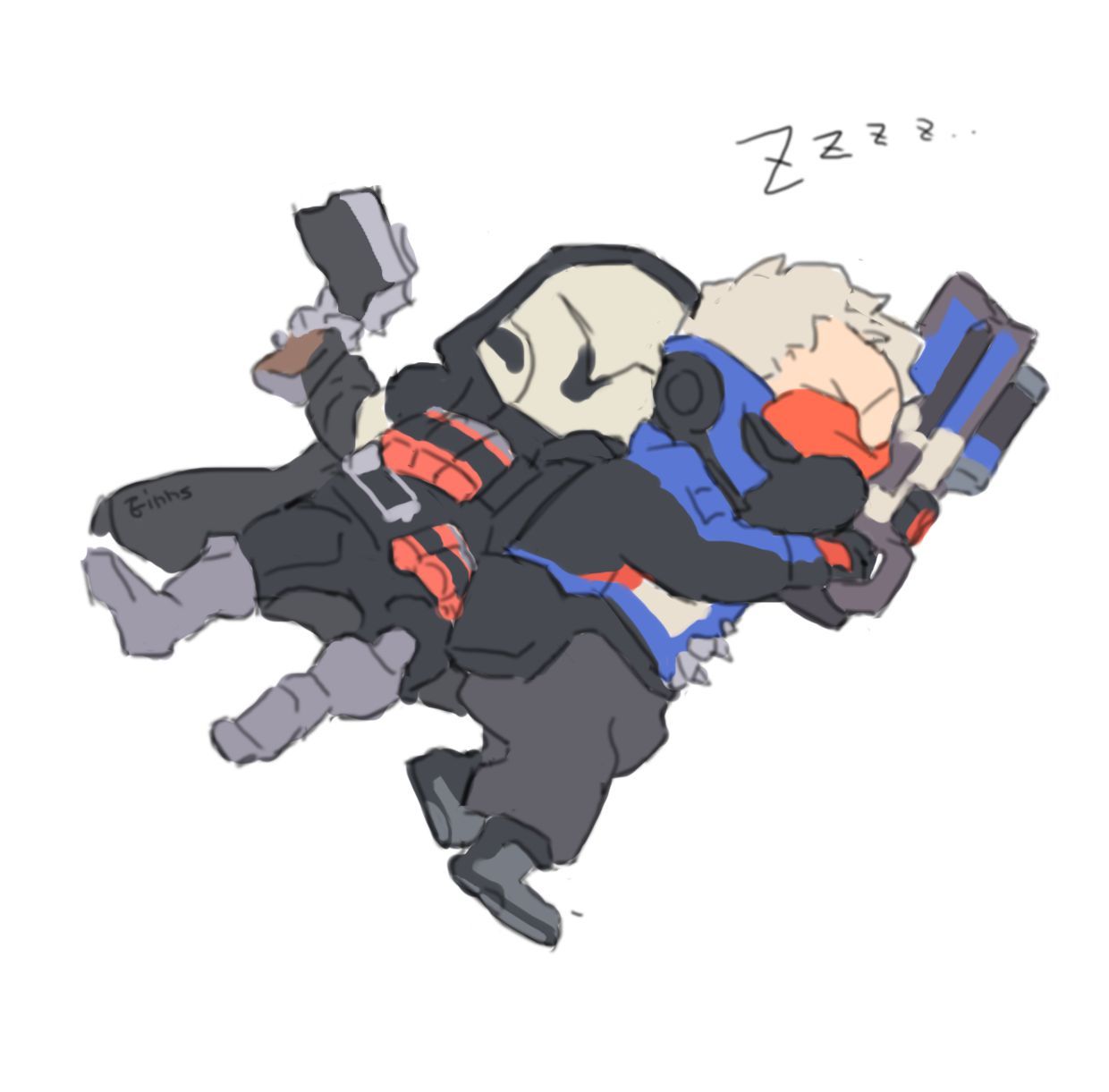 magealien:  Over watch fanart.I love reaper. 4th pic “But he is leaving you soon.”