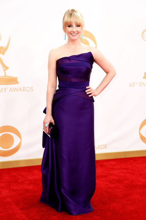 Melissa Rauch at Emmy Awards 2013.