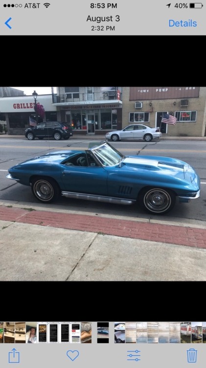 A reader submitted his ‘67 Vette! Cute little C2!! “My 1967 Corvette 427/435 tri power 4
