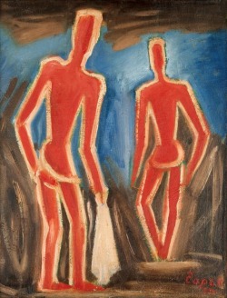 colin-vian:    Josef Čapek (Czech, 1987 - 1945) Two men 1924 