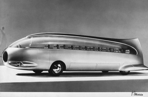 atomic-flash:1956 Golden Dolphin - gas turbine bus designed by Viberti, Turin, Italy